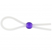 Прозрачное лассо с фиолетовой бусиной SILICONE COCK RING WITH BEAD LAVENDER - NMC - в Салавате купить с доставкой