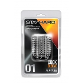 Прозрачная насадка с шипами STAY HARD COCK SLEEVE 01 CLEAR - Blush Novelties - в Салавате купить с доставкой