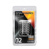 Прозрачная насадка на пенис с шишечками STAY HARD COCK SLEEVE 02 CLEAR - Blush Novelties - в Салавате купить с доставкой