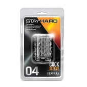 Прозрачная насадка с бороздками STAY HARD COCK SLEEVE 04 CLEAR - Blush Novelties - в Салавате купить с доставкой
