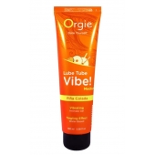 Гель с эффектом вибрации Lube Tube Vibe Medium Pina Colada - 100 мл. - ORGIE - купить с доставкой в Салавате