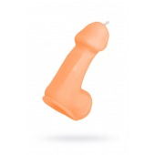 Оранжевая свеча в форме пениса - 47 гр. - Pecado - купить с доставкой в Салавате