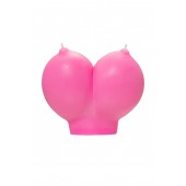 Розовая свеча «Сиськи» - 150 гр. - Pecado - купить с доставкой в Салавате