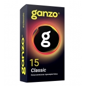 Классические презервативы с обильной смазкой Ganzo Classic - 15 шт. - Ganzo - купить с доставкой в Салавате