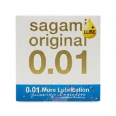 Увлажнённый презерватив Sagami Original 0.01 Extra Lub - 1 шт. - Sagami - купить с доставкой в Салавате