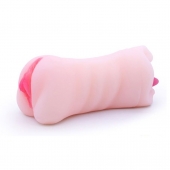 Телесный двусторонний мастурбатор - вагина и ротик - Boys of Toys - в Салавате купить с доставкой