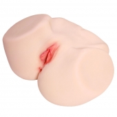 Мастурбатор-полуторс с двойным слоем материала и вибрацией Jenny Onahole Real Vagina - KOKOS - в Салавате купить с доставкой