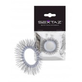 Круглое эрекционное кольцо с «ресничками» - Sextaz - в Салавате купить с доставкой