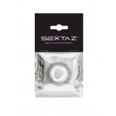 Эластичное эрекционное кольцо с длинными черными «ресничками» - Sextaz - в Салавате купить с доставкой