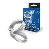 Прозрачное двойное эрекционное кольцо - Sex Expert - в Салавате купить с доставкой