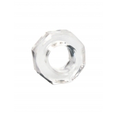 Прозрачное эрекционное кольцо в форме гайки - Sex Expert - в Салавате купить с доставкой