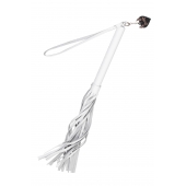 Белая кожаная плеть - 50 см. - Pecado - купить с доставкой в Салавате