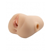 Телесный мастурбатор с вибрацией Double Pounder Vibrating Squeeze Stroker - Pipedream - в Салавате купить с доставкой