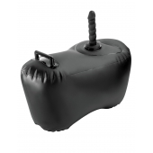 Черное надувное кресло с платформой для фиксации дилдо Body Dock Inflatable Love Seat - Pipedream - купить с доставкой в Салавате