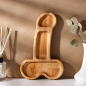 Деревянное блюдо для подачи в форме члена (25 х 16,5 х 1,7 см) - Сима-Ленд - купить с доставкой в Салавате