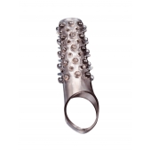 Дымчатая насадка на пенис с шипами и выпуклостями - 12 см. - Sex Expert - в Салавате купить с доставкой