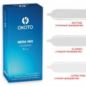 Презервативы OKOTO Mega Mix - 18 шт. - Sitabella - купить с доставкой в Салавате