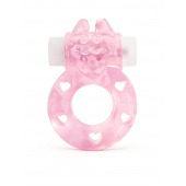Розовое эрекционное виброкольцо в форме зайчика - 1137 - в Салавате купить с доставкой