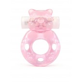 Розовое эрекционное виброкольцо в форме мишки - 1137 - в Салавате купить с доставкой