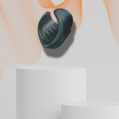 Серый сквозной мастурбатор с вибрацией Manwan Starter - Manwan - в Салавате купить с доставкой