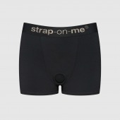 Черные трусики-боксеры для фиксации насадок Strap-on-me Harness Lingerie Allure - size XL - Strap-on-me - купить с доставкой в Салавате
