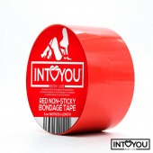 Красный скотч для фиксации Non-Sticky Bondage Tape - 15 м. - Intoyou - купить с доставкой в Салавате