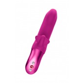 Лиловый вибратор-пульсатор Bi Stronic Fusion - 21,9 см. - Fun Factory
