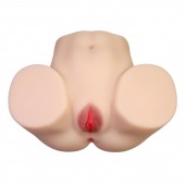 Телесный мастурбатор с 2 любовными отверстиями Olivia - Baile - в Салавате купить с доставкой