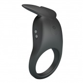 Черное перезаряжаемое виброкольцо Carlton - Baile - в Салавате купить с доставкой