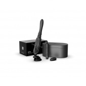 Черная секс-машина с функцией нагрева, насадками и присоской Sesh - Zalo - купить с доставкой в Салавате