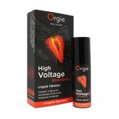 Жидкий вибратор Orgie High Voltage Strawberry - 15 мл. - ORGIE - купить с доставкой в Салавате