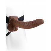 Полый мужской фаллопротез Hollow Strap-On with Balls - 24 см. - Pipedream - купить с доставкой в Салавате