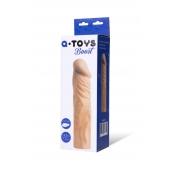 Насадка с ярко выраженной головкой и рельефным стволом - 19 см. - A-toys - в Салавате купить с доставкой