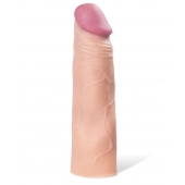 Реалистичная насадка с ярко выраженной головкой - 16,5 см. - A-toys - в Салавате купить с доставкой Реалистичная насадка с ярко выраженной головкой - 16,5 см. - A-toys - в Салавате купить с доставкой