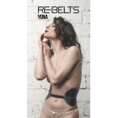 Пояс с клёпками Yona Black - Rebelts - купить с доставкой в Салавате