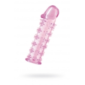 Гелевая розовая насадка на фаллос с шипами - 12 см. - Toyfa Basic - в Салавате купить с доставкой Гелевая розовая насадка на фаллос с шипами - 12 см. - Toyfa Basic - в Салавате купить с доставкой