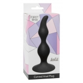 Чёрная анальная пробка Curved Anal Plug Black - 12,5 см. - Lola Games в Салавате Чёрная анальная пробка Curved Anal Plug Black - 12,5 см. - Lola Games