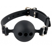 Силиконовый кляп-шар с отверстиями для дыхания Silicone Breathable Ball Gag Small - Pipedream - купить с доставкой в Салавате