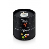 Массажная свеча с ароматом бубль-гума Bougie de Massage Gourmande Bubble Gum - 80 мл. - Plaisir Secret - купить с доставкой в Салавате