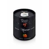 Массажная свеча с ароматом клубники Bougie de Massage Gourmande Fraise - 80 мл. - Plaisir Secret - купить с доставкой в Салавате