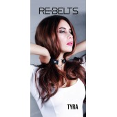 Чёрный кожаный чокер-кляп Tyra Black - Rebelts - купить с доставкой в Салавате