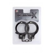 Чёрные наручники из листового металла BONDX METAL CUFFS BLACK - Dream Toys - купить с доставкой в Салавате