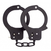 Чёрные наручники из листового металла BONDX METAL CUFFS BLACK - Dream Toys - купить с доставкой в Салавате