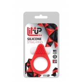 Красное эрекционное кольцо LIT-UP SILICONE STIMU RING 1 RED - Dream Toys - в Салавате купить с доставкой