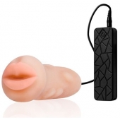 Мастурбатор-ротик с вибрацией REALSTUFF VIBRATING MASTURBATOR MOUTH - Dream Toys - в Салавате купить с доставкой
