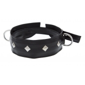Полиуретановый ошейник с пуклями и D-кольцами Collar with Studs - Blush Novelties - купить с доставкой в Салавате