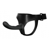 Страпон с изогнутой головкой Ultra Harness Curvy Dildo - 15,8 см. - Baile - купить с доставкой в Салавате