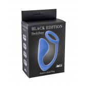 Синее эрекционное кольцо с анальной пробкой Button Anal Plug - Lola Games - в Салавате купить с доставкой