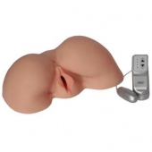 Телесная вибровагина из киберкожи с выносным пультом - LOVETOY (А-Полимер) - в Салавате купить с доставкой