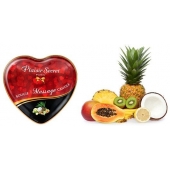Массажная свеча с ароматом экзотических фруктов Bougie Massage Candle - 35 мл. - Plaisir Secret - купить с доставкой в Салавате
